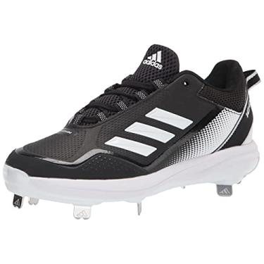 Imagem de adidas Tênis de beisebol masculino Icon 7, branco/preto/prata metálico., 37
