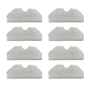 Imagem de 8 peças de microfibra laváveis e reutilizáveis, acessórios compatíveis com aspirador de pó robô Narwal Freo X Plus
