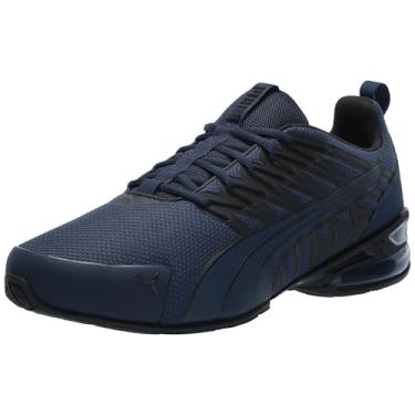 Imagem de PUMA Tênis de corrida masculino Voltaic Evo, Wide-Club Azul-marinho Puma Preto, 13 Wide
