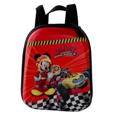 Imagem de Mochila Infantil Crianças Mickey Aventura Sobre Rodas MaxToy 26 x 21 cm
