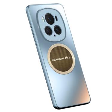 Imagem de HAO RIYLN Capa para Honor Magic 6 Pro/6, capa protetora com orifício completo para câmera integrada, fina, fosca, à prova de choque, suporta sucção magnética de veículos, azul, 6Pro