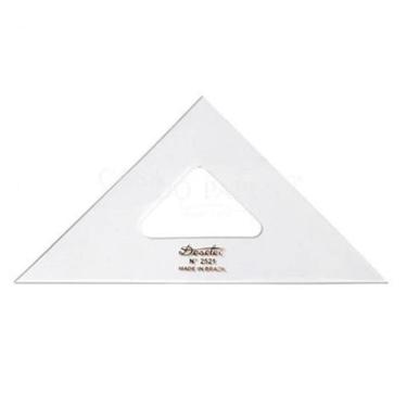 Imagem de Esquadro Acrlico 21Cm X 45 Graus Sem Escala 2521 - Trident
