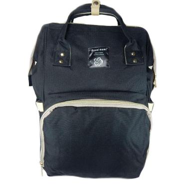 Imagem de Mochila Maternidade Impermeável Bebê Preta Bolsa 1005