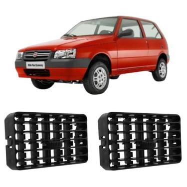 Imagem de Kit Difusor Ar Central Uno Mille Até 2013 Preto - Autoplast