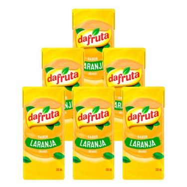 Imagem de Suco Dafruta Sabor de Laranja 200ml 6 Unidades
