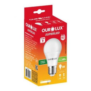 Imagem de Lâmpada de Led Superled Bulbo 9W Bivolt 6500K Ourolux