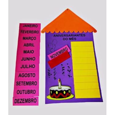 Imagem de Aniversariante do mês - CRIATIVA MATERIAIS EDUCATIVOS, Roxo
