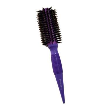 Imagem de Escova Cabelo 55mm Em Alumínio Cabo Emborrachado Marco Boni, Roxo