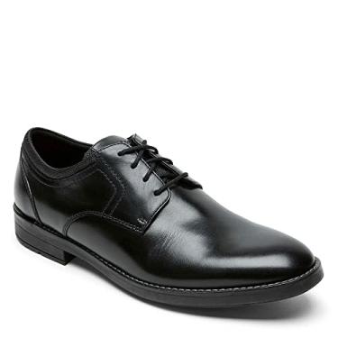 Imagem de Rockport Bryant Sapato Oxford masculino de bico liso, Preto, 7 Wide