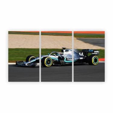 Imagem de Quadro F1 Formula 1 Lewis Hamilton Mercedes Benz tela Canvas - PlimSho