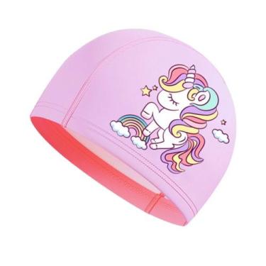 Imagem de Touca De Natação Infantil Profissional Unicornio - Hero Band, Rosa uni