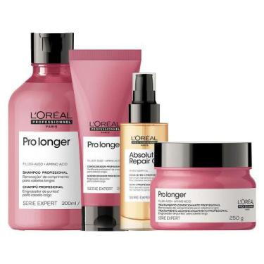 Imagem de Kit L'Oréal Pro Longer - Sh E Condicioandor E Másc E Óleo - Loreal Pro