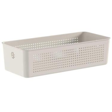 Imagem de Cesto 4,5L Organizador OU Flow Bege 9cm x 15cm x 34cm