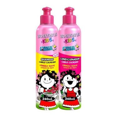 Imagem de Kit Infantil Cabelo cacheado Kids 1 Shampoo 240ml 1 Condicionador 240m