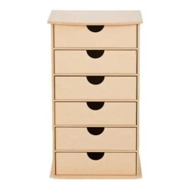 Imagem de Móvel Gaveteiro Organizador Mdf Decoração Enfeites Multi Uso - Ana Dec