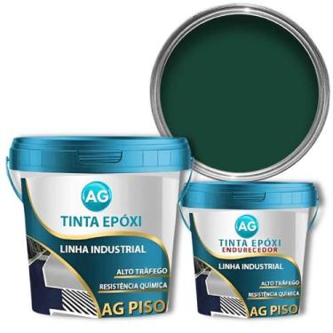 Imagem de Tinta Epoxi Industrial Verde Musgo AG - RAL6005 - Resinas ag, 18KG