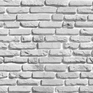 Imagem de Papel De Parede Pedra Tijolos Cinza Autocolante Sala Quarto - LRP