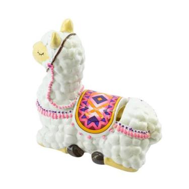 Imagem de Lhama Branca Cofre Porta Moeda 13.5Cm - Projeto Kiwi