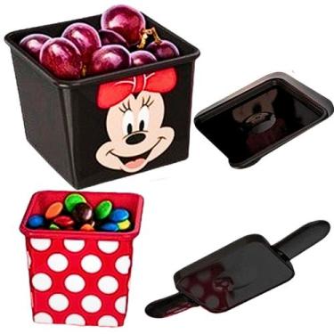 Imagem de Pote organizador duplo Minnie Alta qualidade Design encantador durável