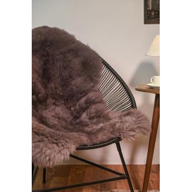 Imagem de Pelego Natural Cinza Premium Lã Alta Tamanho Especial - JS PELES