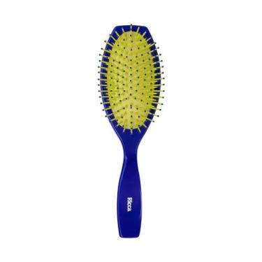 Imagem de Escova de Cabelo Desenbaraçante Oval Blue Ricca