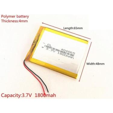 Imagem de Bateria Com 1800mah 4mm X 48mm X 65mm C - bgb