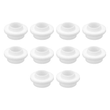 Imagem de HARFINGTON 10 peças 54N01 TIG juntas de copo isolador de lente de gás resistentes a altas temperaturas PTFE TIG acessórios de soldagem vedação de isolamento para tocha de soldagem WP-17 18 26