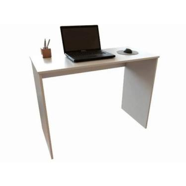 Imagem de Mesa Escrivaninha De Estudo Home Office Em Mdf Branco - Sonno Baby