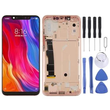 Imagem de Substituição da tela móvel Tela LCD e Digitalizer Conjunto completo com teclas de quadro e lateral para Xiaomi Mi 8 Ecrã LCD