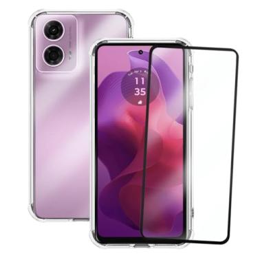 Imagem de Kit Capinha Capa Antiqueda para Moto G24 + Película de Vidro 3D