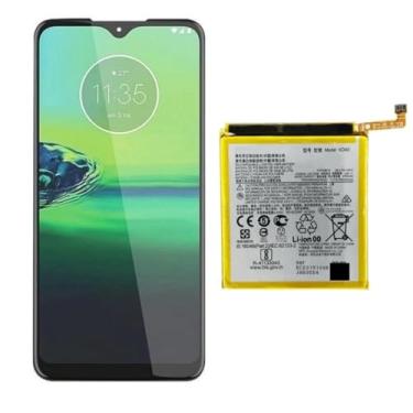 Imagem de Tela Display Lcd Touch Frontal Para Moto G8 Plus Bateria KD40