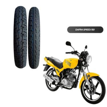 Imagem de Kit 2 Pneus 90/90-18 + 2.75-18 p/ Moto Titan CG  Fan Start YBR + BRlND