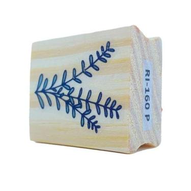 Imagem de Carimbo de Madeira Artesanal - Ramo De Oliveira - Cod.RI-160 - Rizzo -