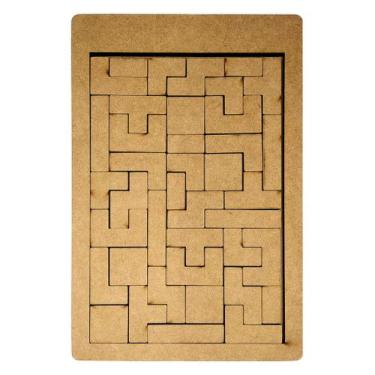 Imagem de Tetris Quebra-Cabeça educativo Infantil Para Recreação em Mdf para pin