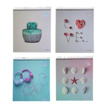 Imagem de Caderno Flip Pastel 80 Folhas 1 Matéria - Tamoio