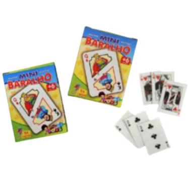 Imagem de 02 Mini Baralhos Infantil Com 54 Cartas Cada - Mini Toys