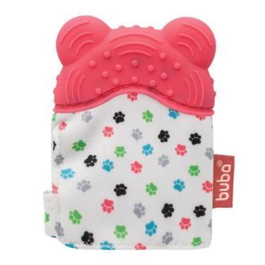 Imagem de Mordedor Luvinha Para Bebê Livre BPA Silicone Rosa Buba