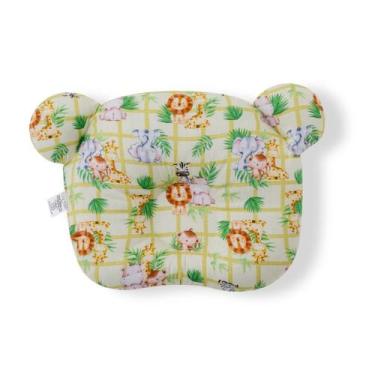 Imagem de Travesseiro Almofada Rn Bebê Anatômico Para Bebê MENINO - SAFARI N15 -