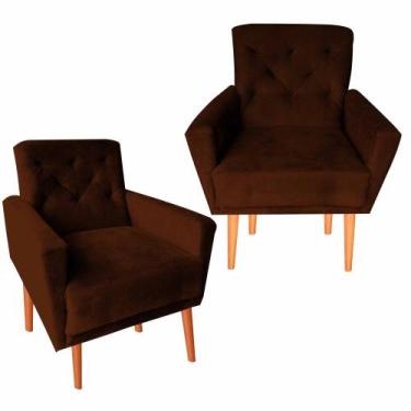 Imagem de Kit Duas Poltronas Decorativa  Quarto Sala De Estar Escritorio Lia  - 