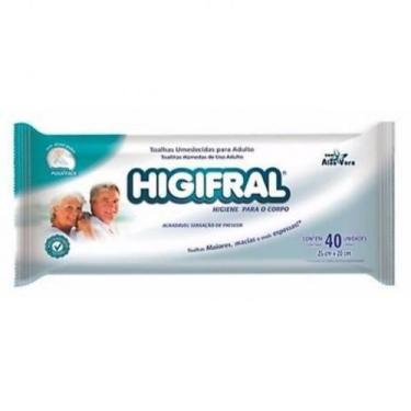 Imagem de Toalha umedecidas Higifral - 40 unid. (Adulto)