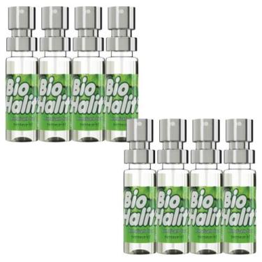 Imagem de ARROMATIZANTE BUCAL PEPPERMINT SPRAY BIO HALITZ 6ml  NATUFLORES Kit 8u