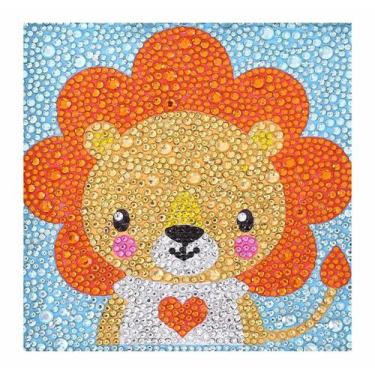 Imagem de Artesanato Pintura Diamante Diy KIDS 18X18 LEAO BMX043 - PPSHOP