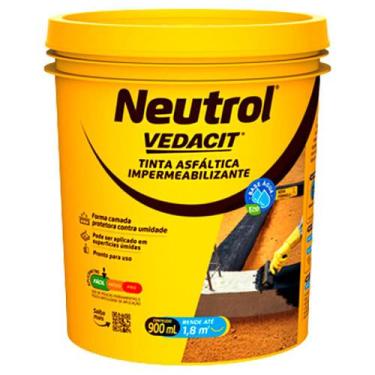 Imagem de Tinta Asfáltica Impermeabilizante Neutrol Acqua 900ml Vedacit - VEDACI