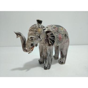 Imagem de Escultura Decorativa Elefante Indiano Design Rustico Formosa - LUXdéco