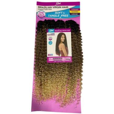 Imagem de Harmonia-cabelo crochet braids-bio fibra-sleek, TT4/T4+30/30+613/613