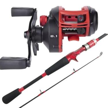 Imagem de Kit Robalo Pesca Variada Carretilha Bait 6000 Vara Carbono Cmik 91014 