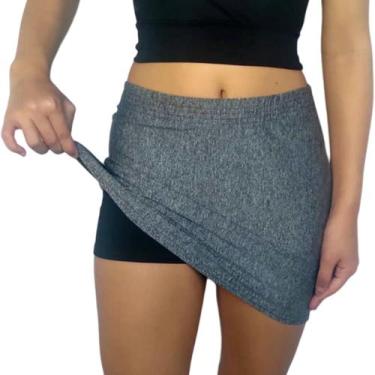 Imagem de Short Saia Feminino Justo Elástico Liso Suplex Pp ao Plus Size - Serda