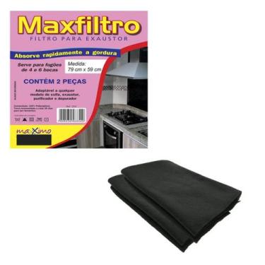 Imagem de Filtro Exaustor Absorve Gordura Adaptável Para Coifas Fogão - RK