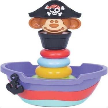 Imagem de Empilha Baby Pirata - Brinquedo Para Bebês Acima De 5 Meses - Mercotoy