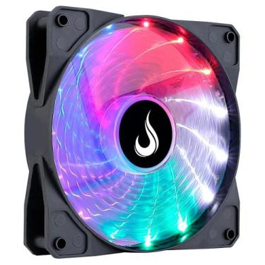 Imagem de Cooler Fan Rise Mode Wind Rainbow 120mm Preto - RM-WN-02-RGB